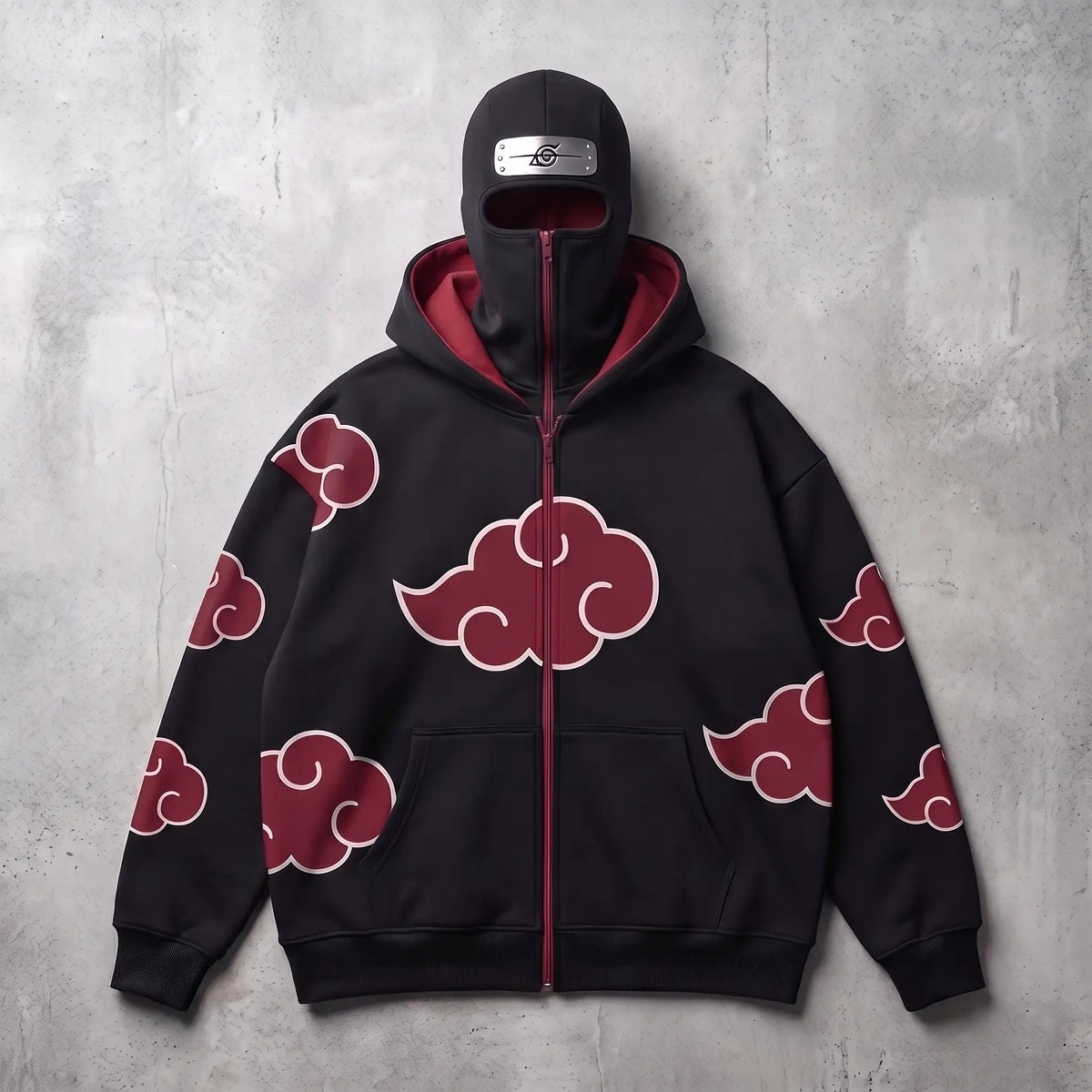Akatsuki balaclava zip up